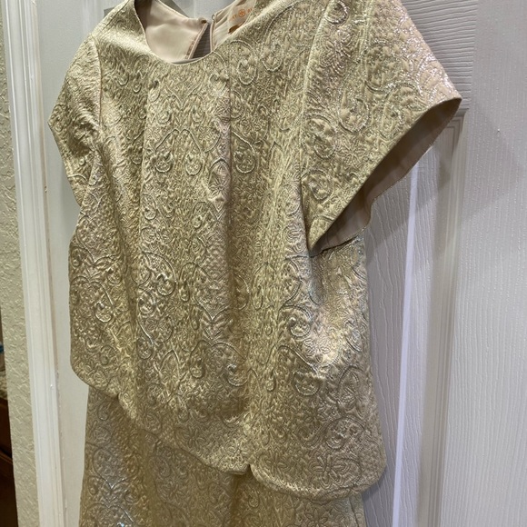 Tory Burch gold dress EUC - Picture 4 of 7